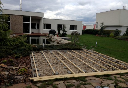 Príprava podkladu novej terasy